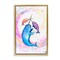 Stupell Industries Three Narwhals in Pastels Floating Frame, design by Marc Allante